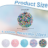 ARRICRAFT 20Pcs 5 Colors Acrylic Beads SACR-AR0001-17-2