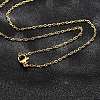 Ion Plating(IP) 304 Stainless Steel Cable Chains Necklaces NJEW-F226-04G-04-1