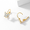 Elegant Butterfly 201 Stainless Steel Hoop Earrings GI3123-3