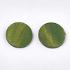 Painted Wood Cabochons WOOD-T021-17F-2