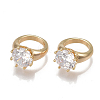 Brass Cubic Zirconia Charms X-KK-T038-389G-1