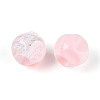 Transparent Acrylic and Glitter Powder Beads TACR-T028-66A-2