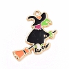 Halloween Alloy Enamel Pendants X-ENAM-M055-15G-1