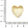 Heart Brass Slide Charms X-KK-P349-18B-G-3
