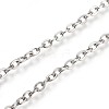 Tarnish Resistant 304 Stainless Steel Cable Chains CHS-L024-018P-2