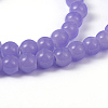 Imitation Jade Glass Beads Strands X-DGLA-S076-6mm-27-2