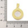 Rack Plating Brass Micro Pave Cubic Zirconia Pendants KK-G513-28G-3