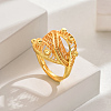 Fashionable European and American Style Wheat Lucky Cuff Ring SK2637-2-1