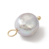 Natural Freshwater Pearl Pendants PALLOY-JF02153-02-4