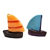 Resin Sailboat Miniature Ornaments RE-CBA17C4-19-2