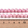 Anti-Tarnish Electroplate Glass Beads Strands GLAA-N010-8mm-09-4