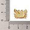 Rack Plating Brass Micro Pave Cubic Zirconia Pendants X-KK-U027-12-04G-3
