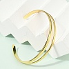 Hollow Out 304 Stainless Steel Cuff Bangles for Women BJEW-Z097-04G-2