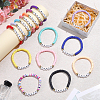 30Pcs 15 Colors Handmade Polymer Clay Bead Bracelets BJEW-PH02006-4