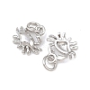 Brass Charms KK-G549-17C-P-2