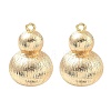 Textured Brass Pendants KK-C172-19G-1