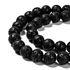 Natural Lava Rock Round Bead Strands G-M169-8mm-03-3