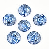 Half Round/Dome Tree Pattern Glass Flatback Cabochons for DIY Projects LS-GGLA-Q037-25mm-M28-11-1
