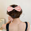 2Pcs 2 Colors Polyester Alligator Hair Clips OHAR-LP0003-44-3