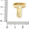 Brass Initial Beads KK-B167-27G-01T-3