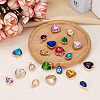 40Pcs 20 Styles Faceted Glass Rhinestone Pendants GLAA-TA0001-44-5