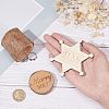 Fingerinspire Star Ring Security Word Badge AJEW-FG0001-95-3