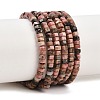Natural Rhodonite Beads Strands G-G345-C16-2x4mm-2