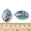 Dyed Synthetic Imperial Jasper Pendants G-D337-03B-G-3