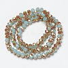 Electroplate Glass Beads Strands EGLA-A034-J4mm-J06-2