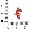 Christmas Alloy Enamel Pendants ENAM-F156-01G-09-3