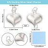 1Pc 925 Sterling Silver Pendants STER-BBC0008-12A-2