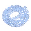 Electroplate Glass Beads Strands EGLA-A044-J6mm-B03-3
