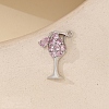 Micro Pave Cubic Zirconia Pendants PW-WG58429-04-1