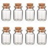 Glass Wishing Bottle Bead Containers X-CON-Q012-1