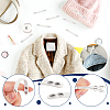 20Pcs Imitation Leather Bag Webbing Straps with Silver Color Plated Metal Eyelets for Bag Accessories DIY-NB0016-35D-4