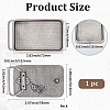 1Pc Zinc Alloy Buckle Clasps FIND-GF0009-62A-AS-2