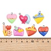 Opaque Resin Pendants RE-CBA5D24-10-3