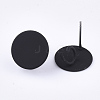 Spray Painted Iron Stud Earring Findings IFIN-S703-16A-1