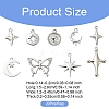 20Pcs 9 Styles Rack Plating Alloy Pendantss FIND-YW0005-18-3