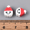 Christmas Theme Handmade Polymer Clay Beads X-CLAY-S091-75-4