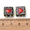Glass Enamel Beads GL-CBA33A9-03F-4