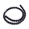 Synthetic Blue Goldstone Round Bead Strands G-P075-50-8mm-2