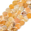 Natural Yellow Botswana Agate Beads Strands G-F790-H04-02-2