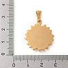 304 Stainless Steel Pendants STAS-I127-086G-6