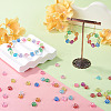 500Pcs Plastic Flower Beads KY-TADJ0001-07B-5