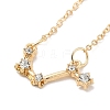 3Pcs Alloy Rhinestones Anklets LS-AJEW-S083-01G-10-3