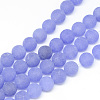 Natural White Jade Bead Strands X-G-R297-8mm-52-1