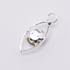 Glass Rhinestone Pendants PALLOY-WH0066-36P-02-2