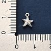 925 Sterling Silver Starfish Charms STER-U009-09S-02-4