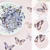 40Pcs 8 Colors Luminous Cloth & Resin Butterfly Ornament Accessories DIY-SP0006-24-5